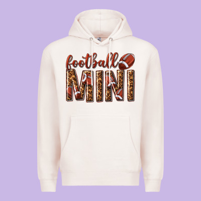Football Mini With Leopard Premium Hoodie Designed By Texasbilliewilder