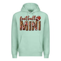 Seafoam football mini with leopard Premium Hoodie - texasbilliewilder
