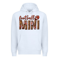 White football mini with leopard Premium Hoodie - texasbilliewilder