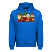 Cobalt lumberjack coffee cups Urban Hoodie - Zillion Design Studio