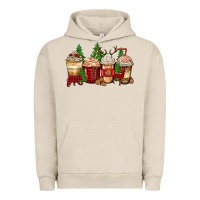 Pigment French Oak lumberjack coffee cups Urban Hoodie - Zillion Design Studio