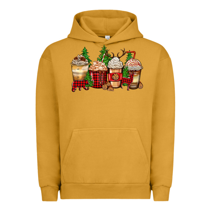 Lumberjack Coffee Cups Urban Hoodie by Zillion Design Studio | Teevron
