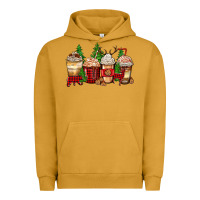 Pigment Peanut Butter lumberjack coffee cups Urban Hoodie - Zillion Design Studio
