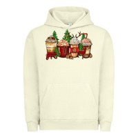 Pigment Pistachio lumberjack coffee cups Urban Hoodie - Zillion Design Studio