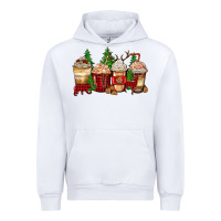 White lumberjack coffee cups Urban Hoodie - Zillion Design Studio