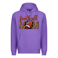 Purple football mom Premium Hoodie - texasbilliewilder