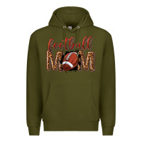 Army Green football mom Premium Hoodie - texasbilliewilder