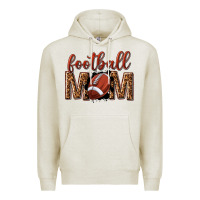 Oatmeal Heather football mom Premium Hoodie - texasbilliewilder