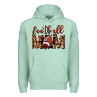Seafoam football mom Premium Hoodie - texasbilliewilder