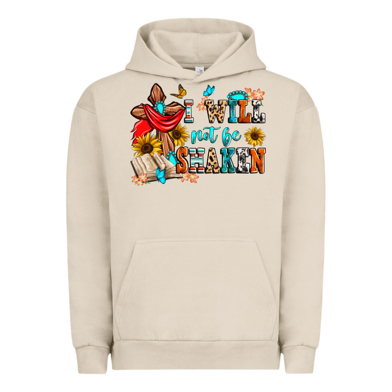 I Will Not Be Shaken Urban Hoodie by Zillion Design Studio | Teevron
