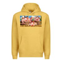 Antique Gold Pig Farm Premium Hoodie - RanaPortraitStore