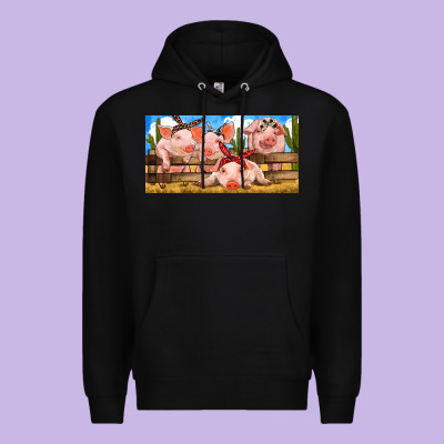 Pig Farm Premium Hoodie Designed By Ranaportraitstore