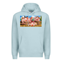 Blue Mist Pig Farm Premium Hoodie - RanaPortraitStore