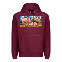 Burgundy Pig Farm Premium Hoodie - RanaPortraitStore