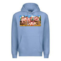Colony Blue Pig Farm Premium Hoodie - RanaPortraitStore