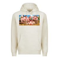 Oatmeal Heather Pig Farm Premium Hoodie - RanaPortraitStore