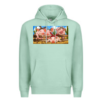 Seafoam Pig Farm Premium Hoodie - RanaPortraitStore