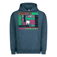 Pigment Midnight Navy dentist tooth Urban Hoodie - texasbilliewilder