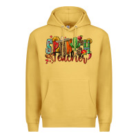 Antique Gold spanish teacher Premium Hoodie - Zillion Design Studio