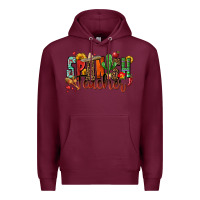 Burgundy spanish teacher Premium Hoodie - Zillion Design Studio