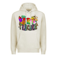 Oatmeal Heather art teacher Premium Hoodie - Zillion Design Studio