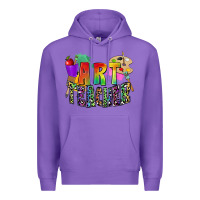 Purple art teacher Premium Hoodie - Zillion Design Studio