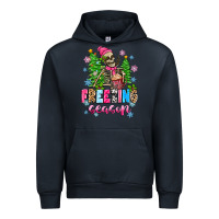 Navy freezing season skeleton Urban Hoodie - Zillion Design Studio