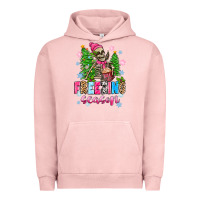 Pigment Salmon freezing season skeleton Urban Hoodie - Zillion Design Studio