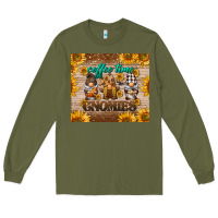 Army Green coffee time gnomies Long Sleeve Tee - BarkalooDesign
