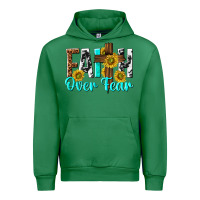 Emerald faith over fear Urban Hoodie - texasbilliewilder