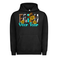 Pigment Black faith over fear Urban Hoodie - texasbilliewilder