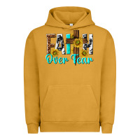 Pigment Peanut Butter faith over fear Urban Hoodie - texasbilliewilder