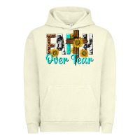 Pigment Pistachio faith over fear Urban Hoodie - texasbilliewilder