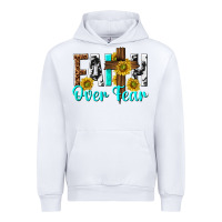 White faith over fear Urban Hoodie - texasbilliewilder
