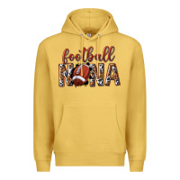 Antique Gold football nana with leopard Premium Hoodie - texasbilliewilder