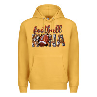 Mustard football nana with leopard Premium Hoodie - texasbilliewilder