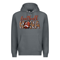 Rock football nana with leopard Premium Hoodie - texasbilliewilder