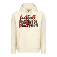 Sandshell football nana with leopard Premium Hoodie - texasbilliewilder