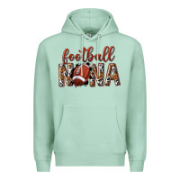 Seafoam football nana with leopard Premium Hoodie - texasbilliewilder