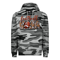 Slate Camo football nana with leopard Premium Hoodie - texasbilliewilder