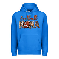 True Royal football nana with leopard Premium Hoodie - texasbilliewilder