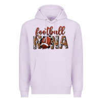 Lilac football nana with leopard Premium Hoodie - texasbilliewilder