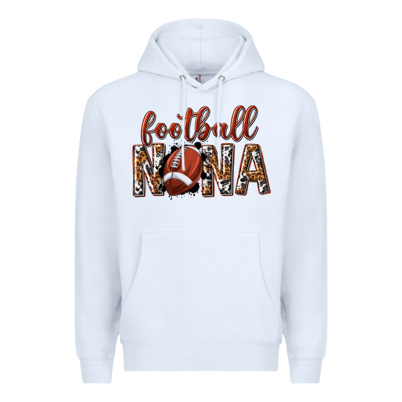 Football Nana With Leopard Premium Hoodie by texasbilliewilder | Teevron