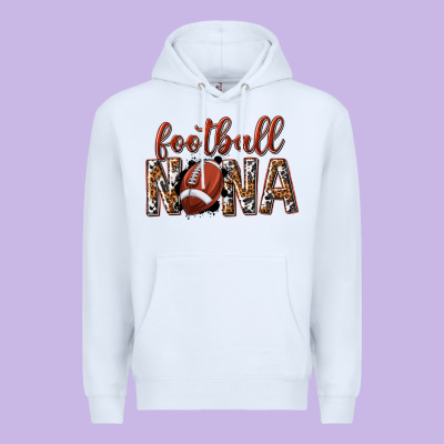 Football Nana With Leopard Premium Hoodie Designed By Texasbilliewilder