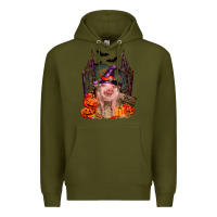 Army Green Pig halloween Premium Hoodie - RanaPortraitStore