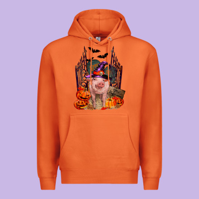 Pig Halloween Premium Hoodie Designed By Ranaportraitstore