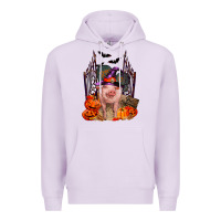 Lilac Pig halloween Premium Hoodie - RanaPortraitStore