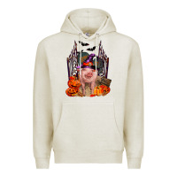 Oatmeal Heather Pig halloween Premium Hoodie - RanaPortraitStore
