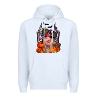 White Pig halloween Premium Hoodie - RanaPortraitStore