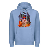 Colony Blue Pig halloween Premium Hoodie - RanaPortraitStore